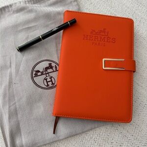 Hermes VIP Orange Notebook with Pen